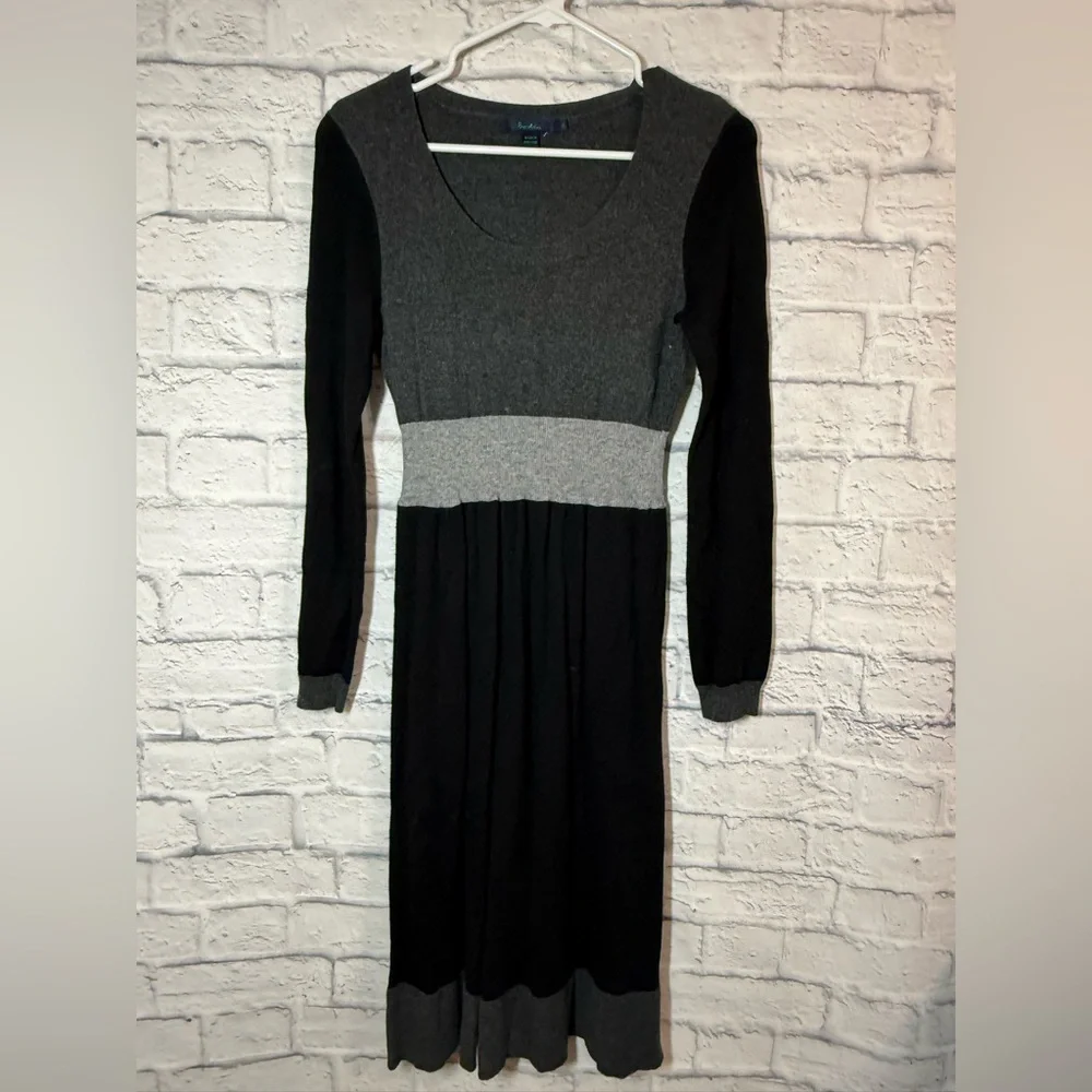 Boden Black and Gray Sweater Dress, 12L Boden Black and Gray Sweater Dress, 12L